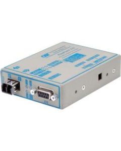 FlexPoint RS-232 Serial Fiber Media Converter DB-9 LC Single-mode 30km - 1 x RS-232; 1 x LC Single-mode; US AC Powered; Lifetime Warranty