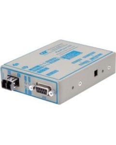 FlexPoint RS-232 Serial Fiber Media Converter DB-9 LC Single-mode 30km - 1 x RS-232; 1 x LC Single-mode; No Power Adapter; Lifetime Warranty