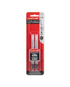 uni-ball Power Tank Ballpoint Pen Refill, 1.0 mm, Black, Pack Of 2