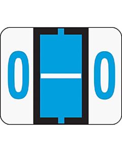 Smead BCCR Bar-Style Permanent Alphabetical Labels, O, Blue, Roll Of 500