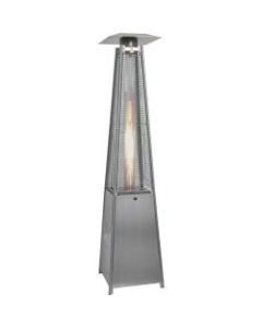 Hanover 7-Ft. Pyramid Propane Patio Heater in Stainless Steel - Gas - Propane - 12.31 kW - Outdoor - Stainless Steel