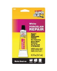 Super Glue Porcelain Repair - White
