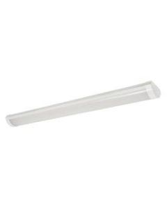 Sylvania Indoor Rectangular 1A LED Wrap Fixtures, 48in, Dimmable/No Sensor, 3500 Kelvin, 18 Watt, White Finish, Pack Of 4 Fixtures