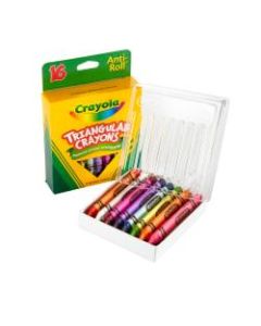 Crayola Triangular Crayons, Box of 16
