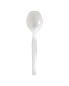 Dixie Heavy Medium-weight Disposable Soup Spoons Grab-N-Go by GP Pro - 100 / Box - 1000 Piece(s) - 1000/Carton - 1000 x Soup Spoon - General Purpose - Plastic - White