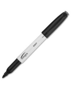 Integra Bullet Tip Dry-erase Whiteboard Markers - Bullet Marker Point Style - Black Alcohol Based Ink - Black Barrel - 12 / Dozen