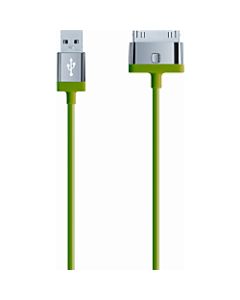 Belkin MIXIT ChargeSync 30-Pin Cable For Apple 3G/4, iPad And iPod, Green