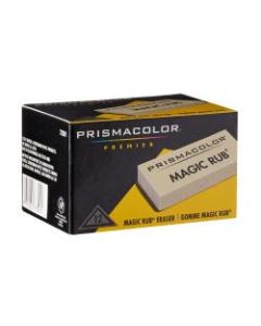 Prismacolor Magic Rub Vinyl Erasers, White, Pack Of 12