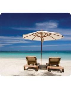 Fellowes Recycled Mouse Pad - Beach Chairs - 8in x 9in x 0.06in Dimension - Multicolor - Rubber - Skid Proof - 1 Pack
