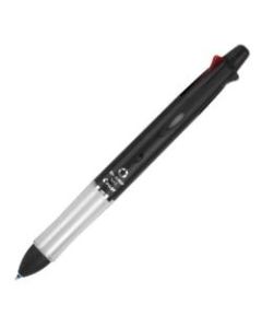 Pilot Dr. Grip 4+1 Multifunction Ballpoint Pen And Pencil, Fine Point, 0.7 mm, Black Barrel, Assorted Color Ink