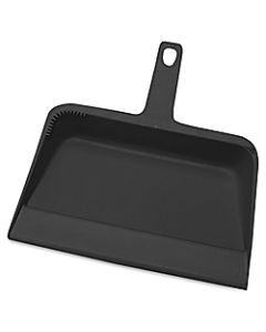 Genuine Joe Heavy-duty Plastic Dust Pan, 12in x 32in, Black