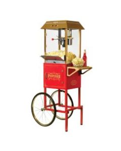 Nostalgia Electrics NKPCRT10 Vintage Professional Popcorn Cart, Red