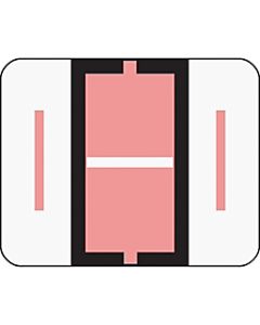 Smead BCCR Bar-Style Permanent Alphabetical Labels, I, Pink, Roll Of 500
