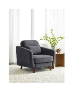 Serta Sierra Collection Arm Chair, Slate Gray/Chestnut