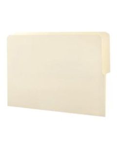 Smead File Folders With Reinforced End Tabs, 1/2-Cut Top Right, Letter Size, Manila, Box Of 100