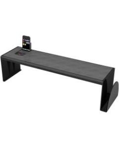 Deflect-O Heavy-Duty Desk Shelf, 6 13/16inH x 25 5/8inW x 7inD, Black