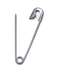 CLI Nickel-Plated Steel Safety Pins, 2in, Silver, Pack Of 144