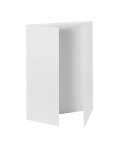 Pacon Tri-Fold Foam Presentation Boards, 48inW x 36inH, Matte White, Carton Of 12