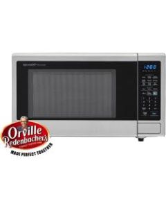 Sharp Carousel 1.4 Cu Ft Countertop Microwave Oven With Orville Redenbachers Popcorn Preset, Stainless