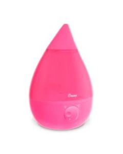 Crane Drop Ultrasonic Cool Mist Humidifier, 1 Gallon, 8-5/8inH x 8-5/8inW x 13-3/8inD, Pink