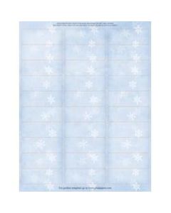 Great Papers! Holiday Address Labels, 20104208, 2 5/8in x 1in, Winter Flakes, Pack Of 300