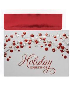 Great Papers! Holiday Greeting Cards With Envelopes, 7 7/8in x 5 5/8in, Holiday Berries, Pack Of 16