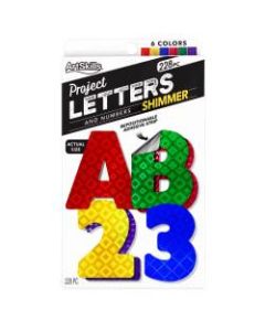 ArtSkills 100% Recycled Quick Letters, 2in, Assorted Holographic Colors, Pack Of 216