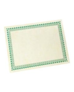 Gartner Studios Green Border Certificates, 8 1/2in x 11in, Pack Of 100