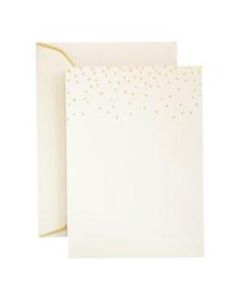 Gartner Studios Formal Invitations And Envelopes, Gold Foil Dots, Pack Of 25