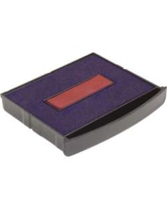 Xstamper Classix Self-inking Replacement Pad - 1 Each - Red, Blue Ink - Red, Blue