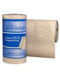 EPA Brown 1-Ply Paper Towels, Brown, Pack Of 12 Rolls