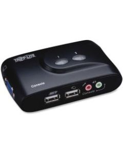 Tripp Lite 2-Port Compact USB KVM Switch with Cable Kit