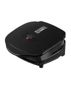 George Foreman 2 Serving Classic Plate Grill, Black