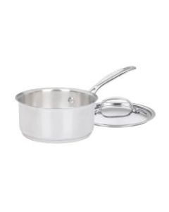 Cuisinart Chefs Classic Saucepan With Cover, 1 Quart, Stainless Steel