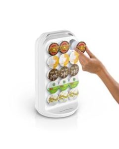 Mind Reader K-Cup Pods Carousel, 13 3/4inH x 8 1/16inW x 8 1/16inD, White