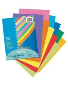 Pacon Printable Multipurpose Card Stock, Letter Size, 65 Lb, Colorful Assorted Colors, Pack Of 100 Sheets