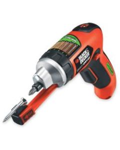 Black & Decker 3.6 Volt Compact Screwdriver, Black/Orange