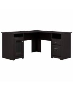 Bush Furniture Cabot L Shaped Desk, Espresso Oak, Standard Delivery