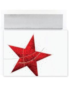 Great Papers! Holiday Greeting Cards With Envelopes, 5 5/8in x 7 7/8in, Holiday Star, Pack Of 16