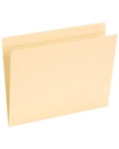 Smead Reinforced-Tab Pocket Folders, Straight Cut, Letter Size, Manila, Pack Of 50