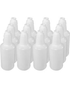 Genuine Joe Plastic Bottle With Graduations, 32 Oz, Carton Of 12