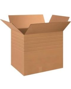 Office Depot Brand Multi-Depth Corrugated Shipping Boxes, 28in x 20in x 24in, Kraft, Pack Of 10 Boxes