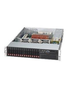 Supermicro SC213A-R900LPB Chassis - 2U - Rack-mountable - 17 Bays - 900W - Black