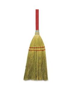 Genuine Joe Corn Fiber Toy Broom - 24inWood Handle - 12 / Carton