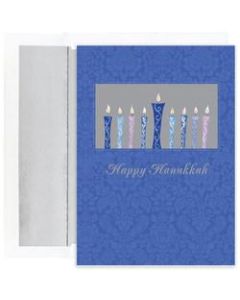 Great Papers! Holiday Greeting Cards With Envelopes, 5 5/8in x 7 7/8in, Shining Candles, Pack Of 18