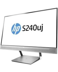 HP Business S240uj 23.8in WQHD LED LCD Monitor - 16:9 - Black, Silver - 2560 x 1440 - 300 Nit - 5 ms - HDMI - DisplayPort