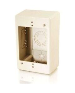 C2G Tyton Raceway Single Gang 2in Junction Box - Ivory - 1-gang - Ivory