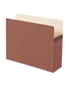Smead Redrope File Pockets, Letter Size, 5 1/4in Expansion, 30% Recycled, Redrope, Box Of 50