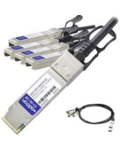 AddOn MSA and TAA Compliant 40GBase-CU QSFP+ to 4xSFP+ Direct Attach Cable (Passive Twinax, 2m) - 100% compatible and guaranteed to work