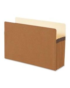 Smead Straight-Cut Tab Redrope File Pockets, Legal Size, 5 1/4in Expansion, 30% Recycled, Redrope, Box Of 50